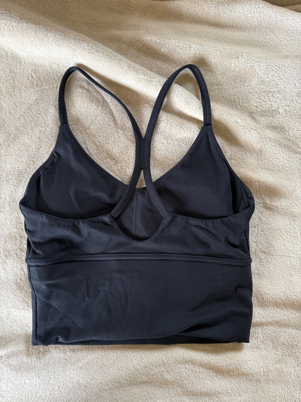 CRZ YOGA Black Strappy Longline Sports Bralette